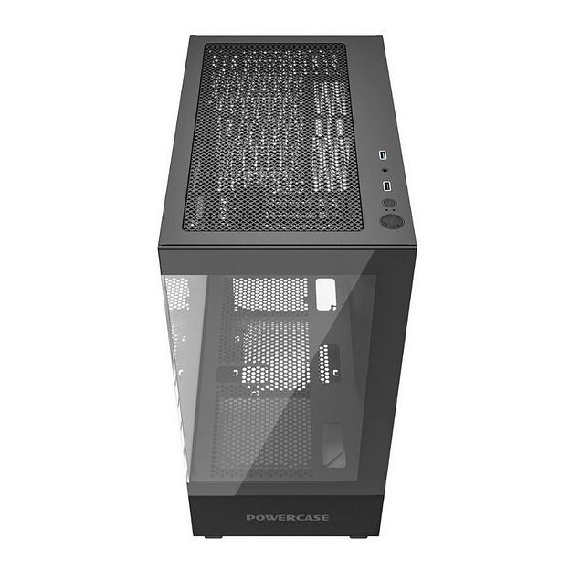 Корпус Powercase Vision Micro M, Tempered Glass, чёрный, mATX (CVMMB-L0) фото 5