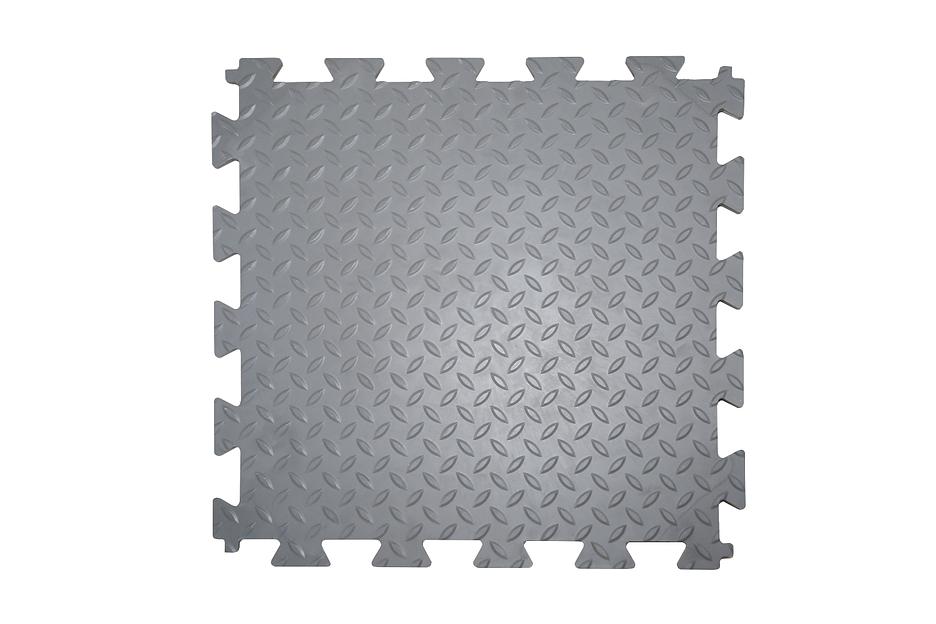 Резиновая плитка «Rubber Grain», 12 мм, 475х475 мм, серая фото 1