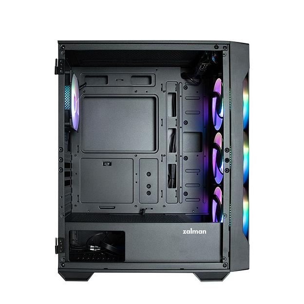 Корпус ZALMAN I3 NEO TG BLACK, ATX, BLACK, FRONT MESH, WINDOW, 2x3.5", 3x2.5", 1xUSB2.0, 2xUSB3.0, FRONT 3x120mm RGB, REAR 1x120mm RGB (I3 NEO TG Black) фото 6