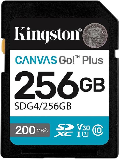 Флеш карта SDXC 256GB Kingston SDG4/256GB Canvas Go! Plus V30 + adapter фото 1