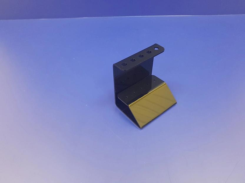 Подставка для ручек карандашей кистей 5 секции.(вертикальное размещение, место для логотипа, черная) фото 4