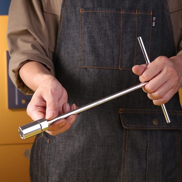 Ключи Deli Торцевой ключ с Т-образной ручкой Deli DL17 17мм (размер 285х183 мм) фото 5