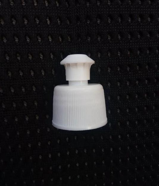 Крышка с дозатором белая пуш-пул 28/415 фото 2