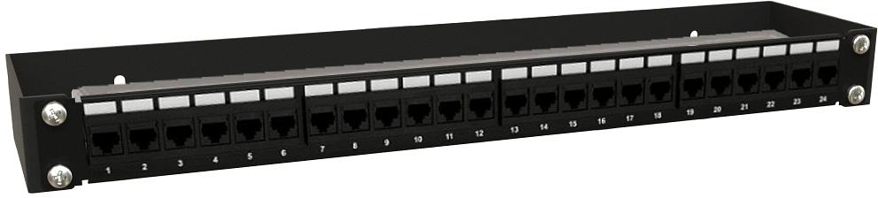 Кронштейн телекоммуникационный Hyperline BW19-1U-110F-RAL9005 настен. 1U 19" 110мм нагр.:15кг черный фото 3