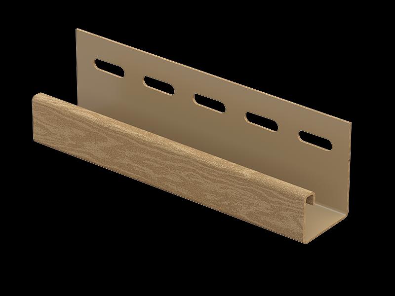 J Планка для сайдинга Тимберблок Кедр фото 4