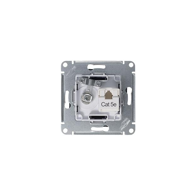 Systeme electric ATN000789 ATLASDESIGN РОЗЕТКА двойная комп+ТВ, RJ45+TV, кат.5E, механизм, ГРИФЕЛЬ фото 3