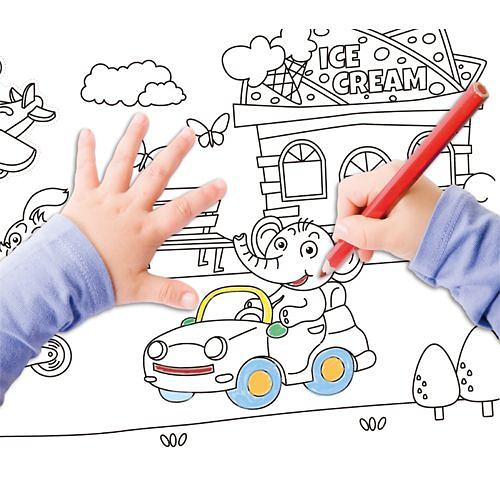 Ролик самоклеящийся для раскрашивания Stick`n 29006 310x3550мм 1цв.в упак. деревня фото 3