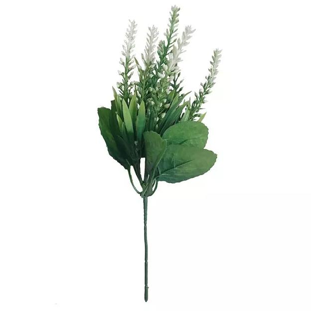 Букет цветной зелени 7 веток 28см фото 1