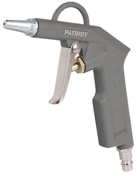 Пистолет продувочный для пневмоинструмента Patriot GH 60A 400л/мин серый фото 1