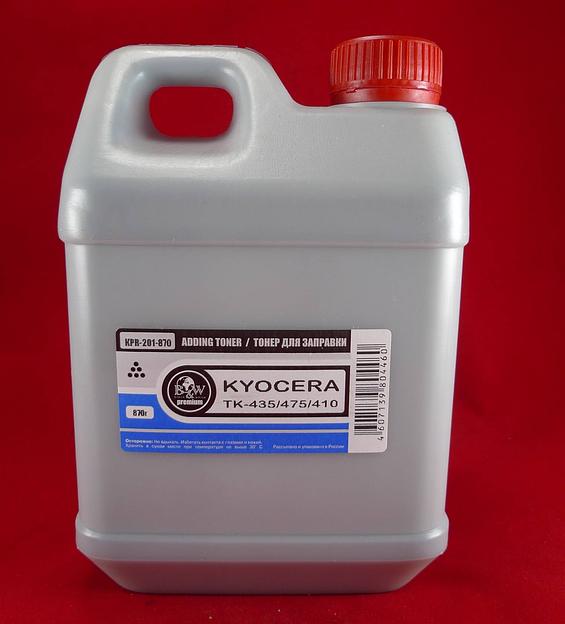 Тонер для Kyocera TK-410/420/435/475 (фл. 870г) B&W Premium Tomoegawa фас.Россия фото 1