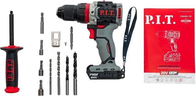 Дрель-шуруповерт P.I.T. PSB20H-13D аккум. патрон:быстрозажимной фото 1