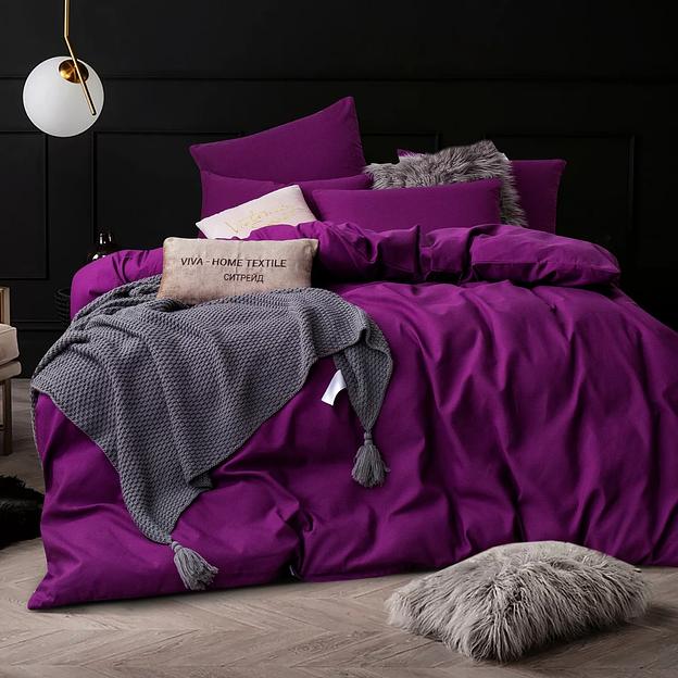 Комплект постельного белья Однотонный Сатин CS027, опт фото 1