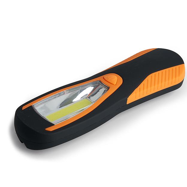 Фонарь светодиодный на батарейках 3xAA 2w COB пластик фото 1