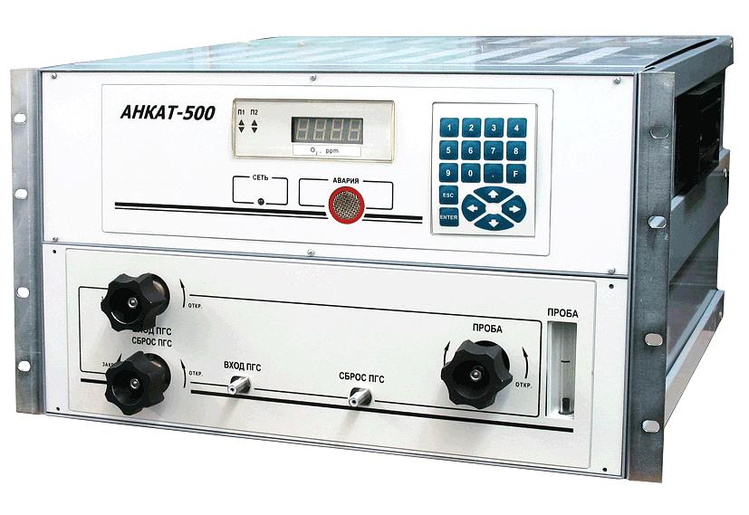 АНКАТ-500 ИБЯЛ.413411.049-07 (0-5 / 0-2) ppm газоанализатор микроконцентраций кислорода 2-х шкальный стационарный фото 1