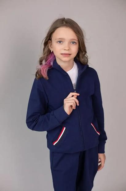 Костюм спортивный на девочку KristiKlo синий ОПТ фото 4