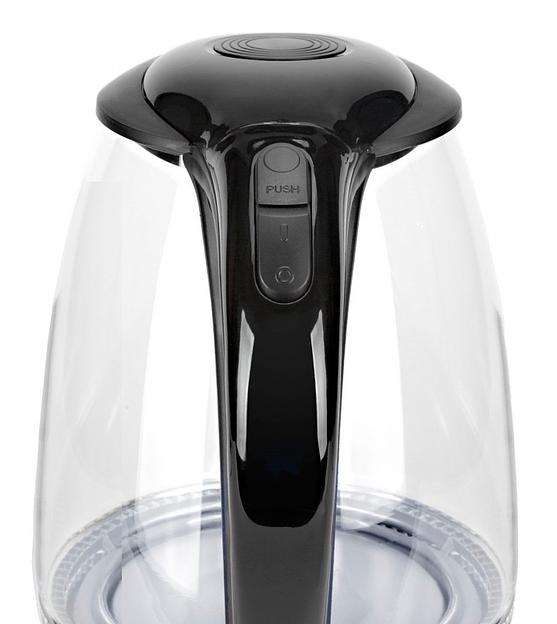 Чайник электрический Supra KES-2001 1.7л. 2200Вт черный/серебристый (корпус: стекло) фото 5