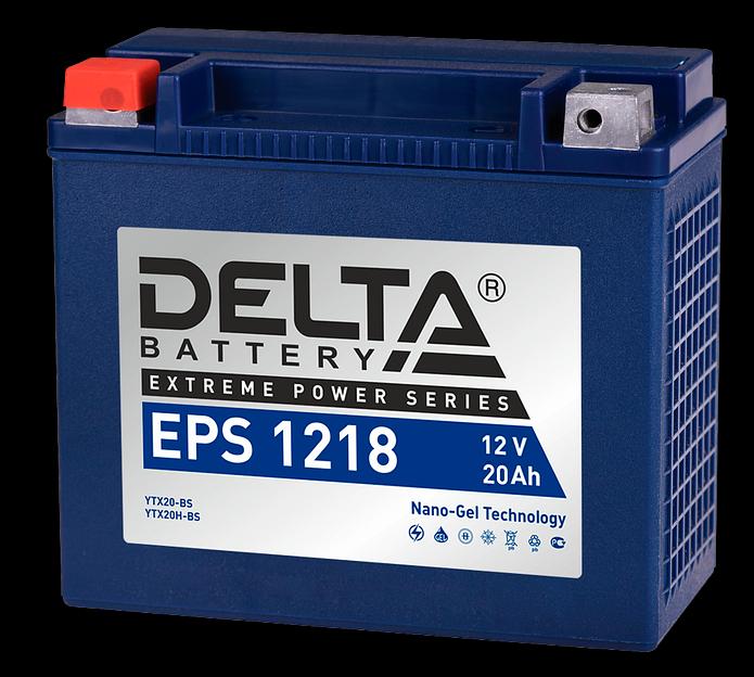 Аккумуляторная батарея Delta EPS 1218 12В/18Ач, клемма Болт + гайка Ø 6 мм (176х87х154мм (159мм); 6,5кг; Срок службы 5ле фото 1