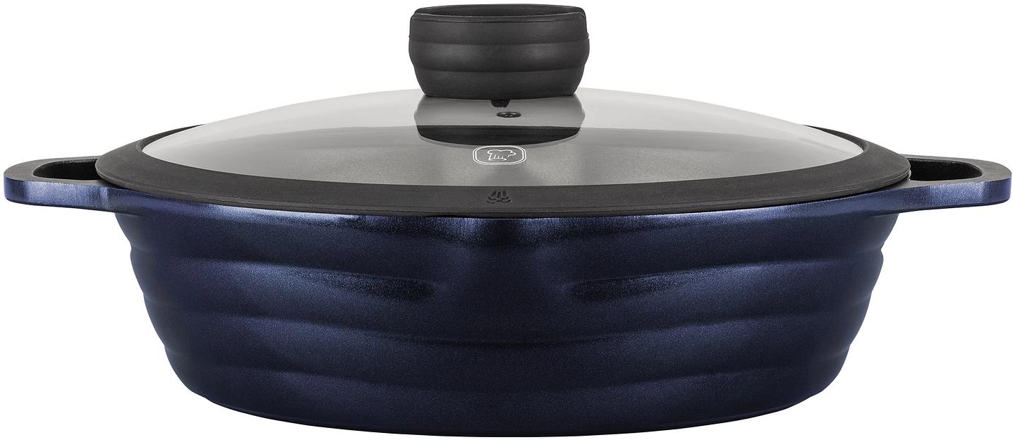 Сотейник Rondell Royal Blue RDA-1547 d=28см (с крышкой) синий фото 2