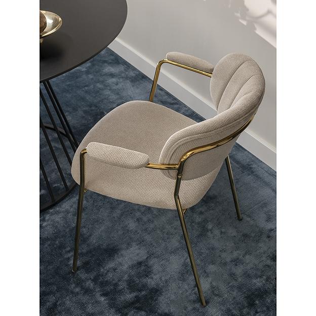 Стул Eirill, шенилл, серый фото 4