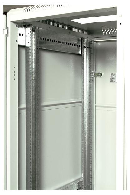 Шкаф коммутационный ЦМО (ШТК-М-42.6.10-3ААА) напольный 42U 600x1020мм пер.дв.металл задн.дв.стал.лист 2 бок.пан. направл.под закл.гайки 550кг серый 855мм 115.3кг 180град. 2030мм фото 4