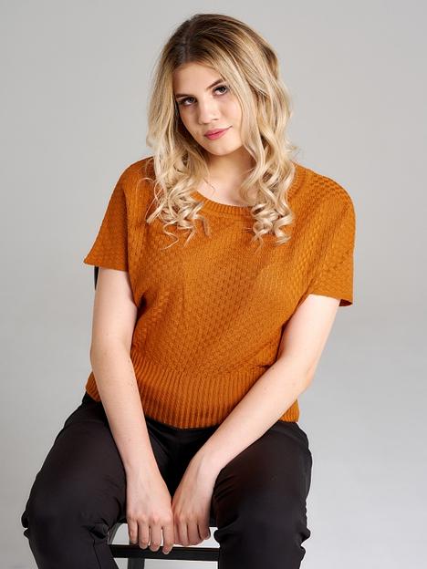 Кофта Вафелька терракотовый 46-48, 50-52, 54-56 ОПТ фото 2