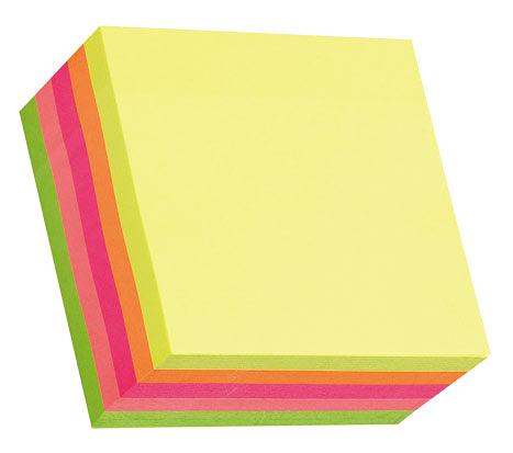 Блок самоклеящийся бумажный Stick`n 21012 76x76мм 400лист. 70г/м2 неон 5цв.в упак. фото 2