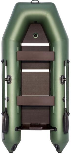 Лодка Аква 3200 СК, киль, 3200*1420*400 мм., цвет: зеленый фото 3