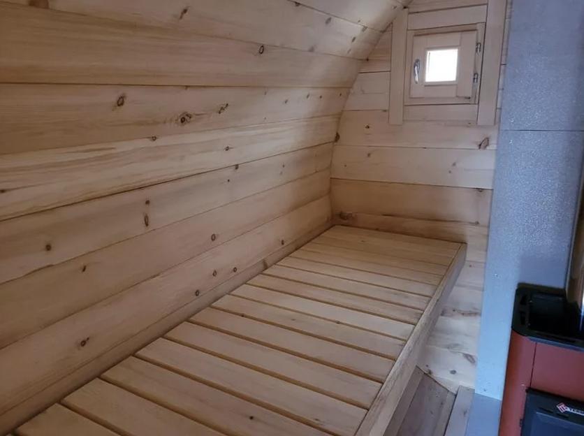 Круглая баня-бочка 4 м, Кедр, (1 секция) фото 4