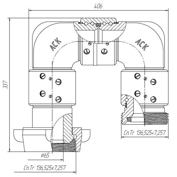 Колено шарнирное КШ-110.00.000-02А фото 2