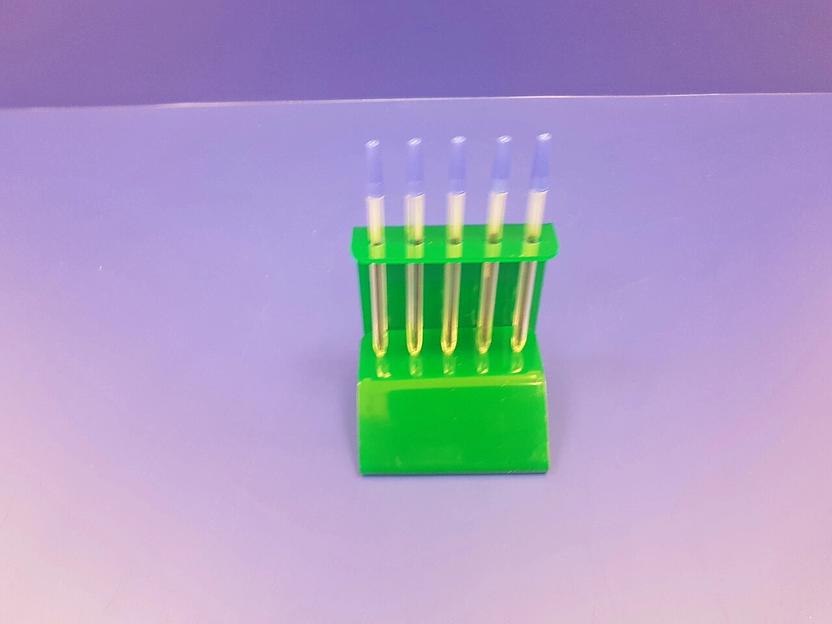 Подставка для ручек карандашей кистей 5 секции.(вертикальное размещение, место для логотипа, зеленая) фото 3