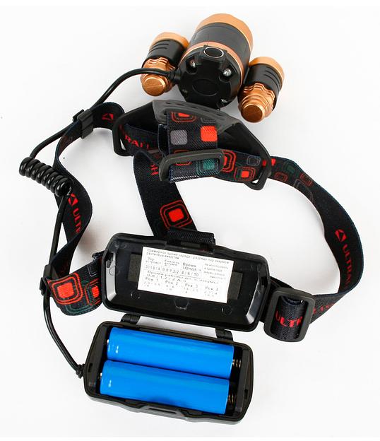 Фонарь налобный Ultraflash E1333 черный 4Вт лам.:светодиод. встроенный аккумулятор (13903) фото 8