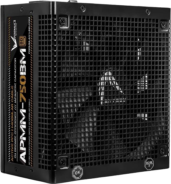 Блок питания Formula ATX 750W APMM-750BM 80+ bronze (20+4pin) APFC 140mm fan 6xSATA Cab Manag RTL фото 2