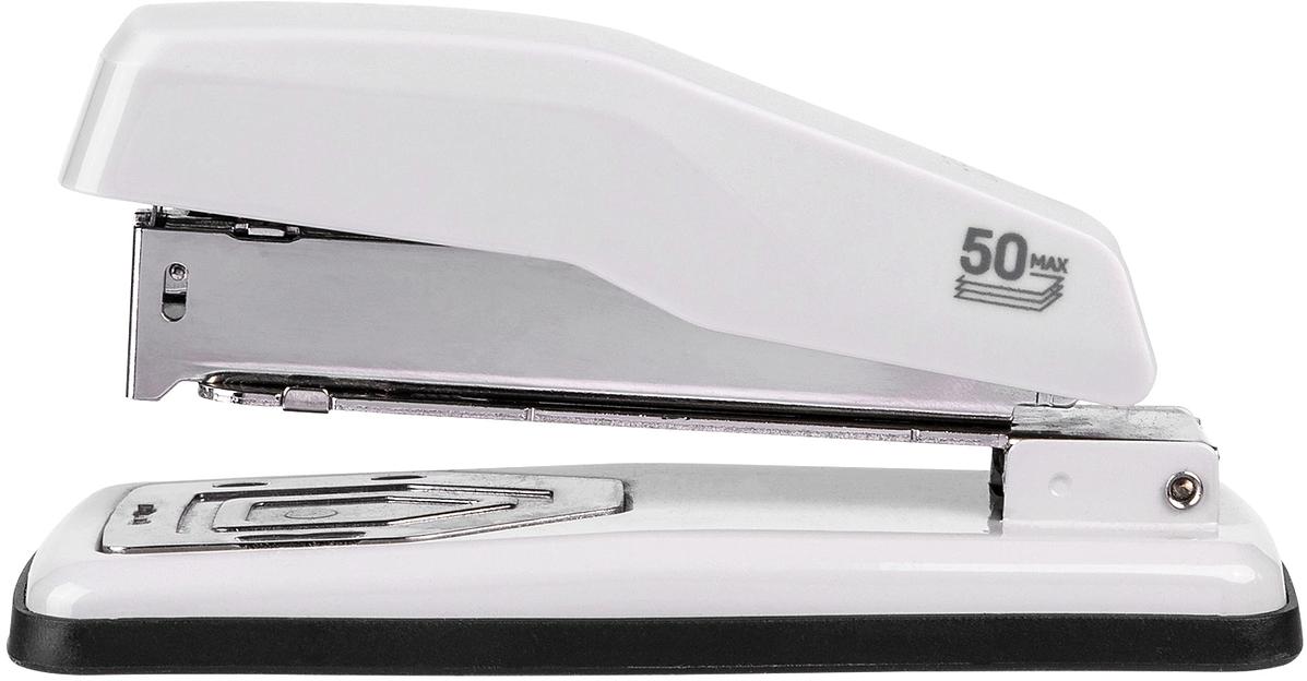 Степлер Deli E0414S/GREY E0414S 24/6 24/8 26/6 (25листов) серый 50скоб металл/пластик коробка фото 3