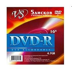 Диски VS DVD-R 4.7Gb, 16x (конверт 5шт.) фото 1