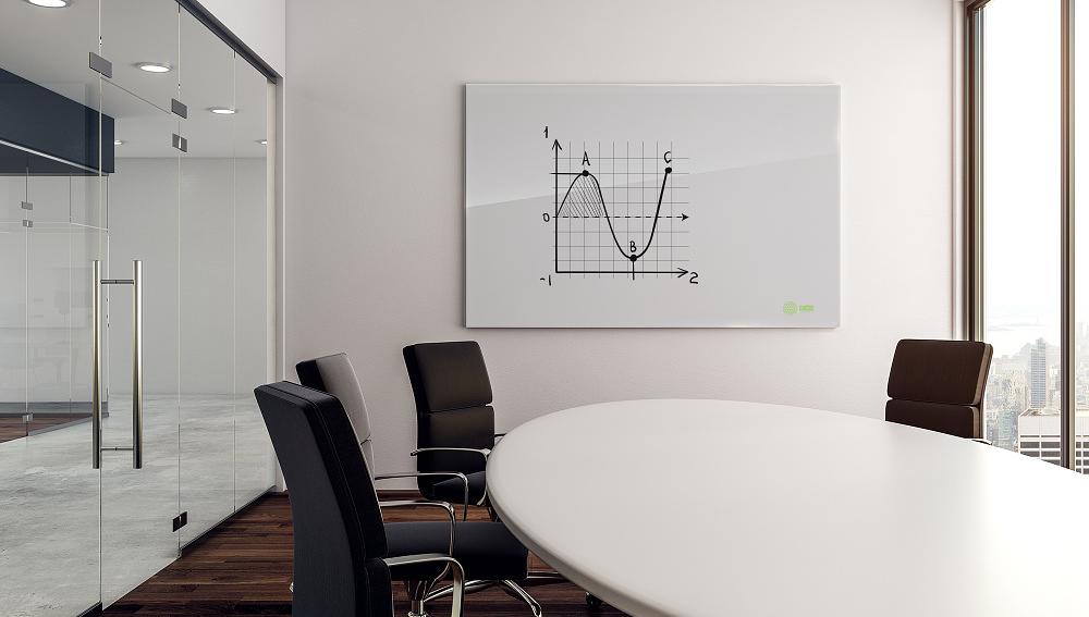 Доска стеклянная Cactus CS-GBD-90x120-WT стеклянная белый 90x120см стекло фото 2