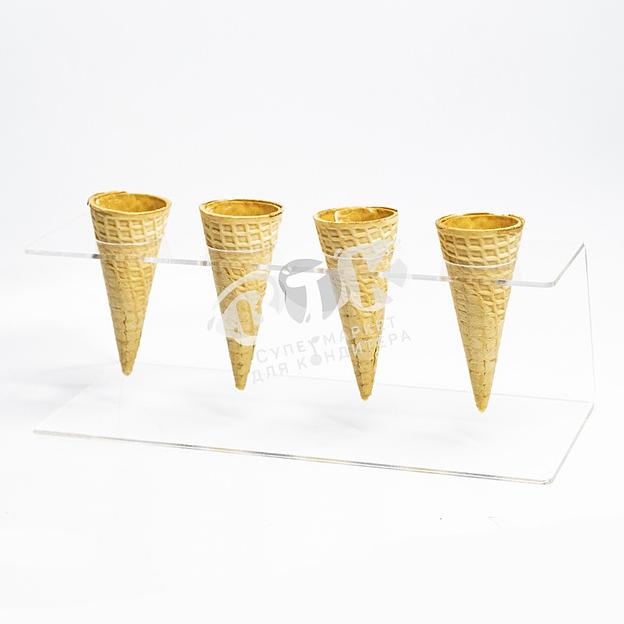 Подставка для рожков 4 ячейки оргстекло фото 3