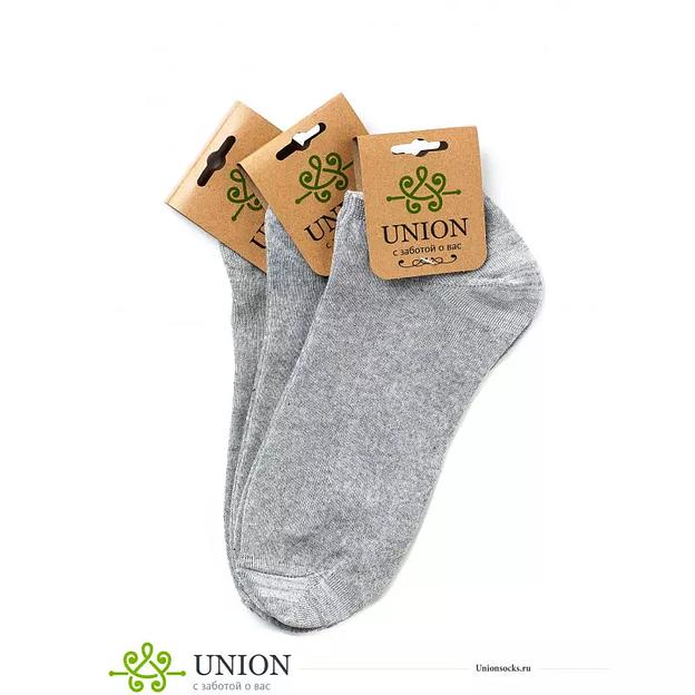 Носки Женские 10 пар укороченные спорт «Светло-серые» ОПТ фото 3