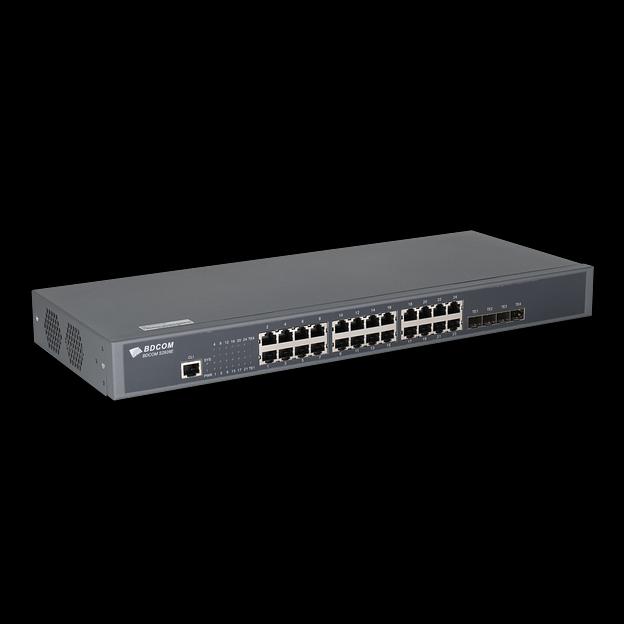 Управляемый коммутатор уровня 3 BDCOM S2900-24T4X, 24x 10/100/1000Base-T, 4x 1/10GE SFP+, 220VAC фото 3