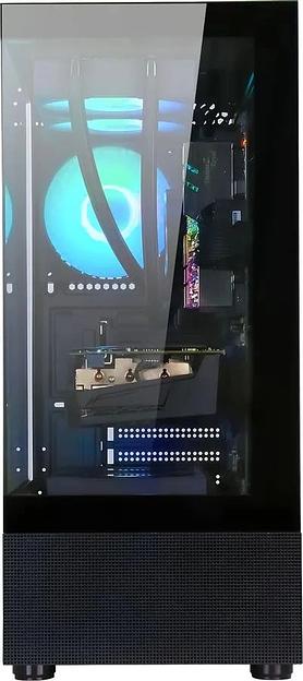 Корпус Formula Cristal Z1M черный без БП mATX 2xUSB2.0 1xUSB3.0 audio bott PSU фото 2