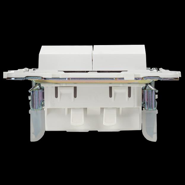 SKANDY Выключатель 2-клавишный 10А SK-V04W арктический белый IEK фото 5