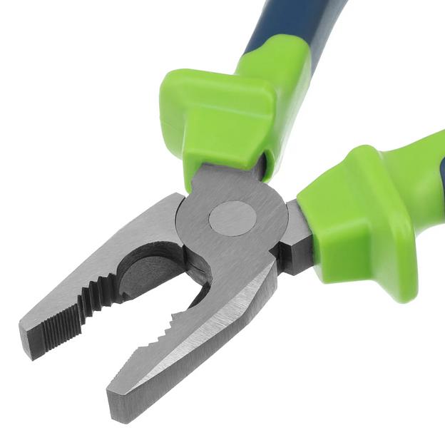 Плоскогубцы комбинированные, 200 мм, двухкомпонентные рукоятки фото 3