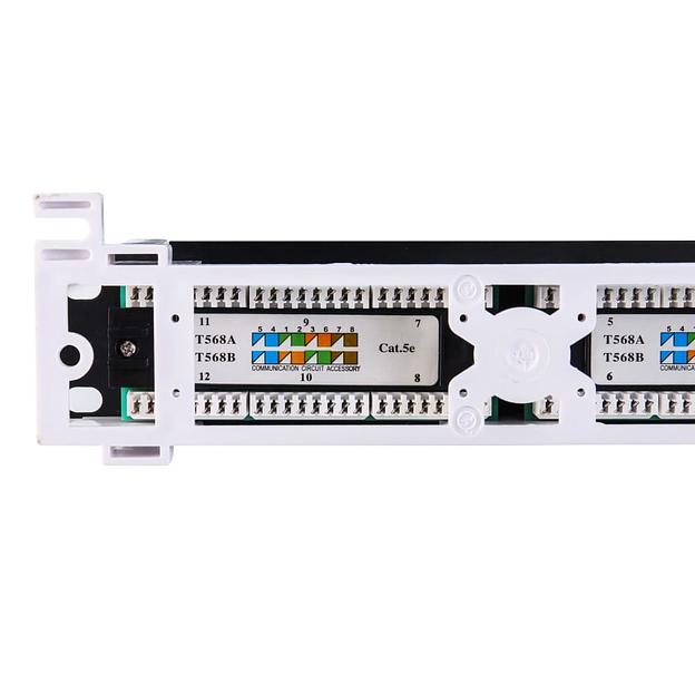 Патч-панель Ripo (Рипо) настенная, 12 портов, универс., Cat.5e (Класс D), 100МГц, RJ45/8P8C, 110, T568A/B, фото 4