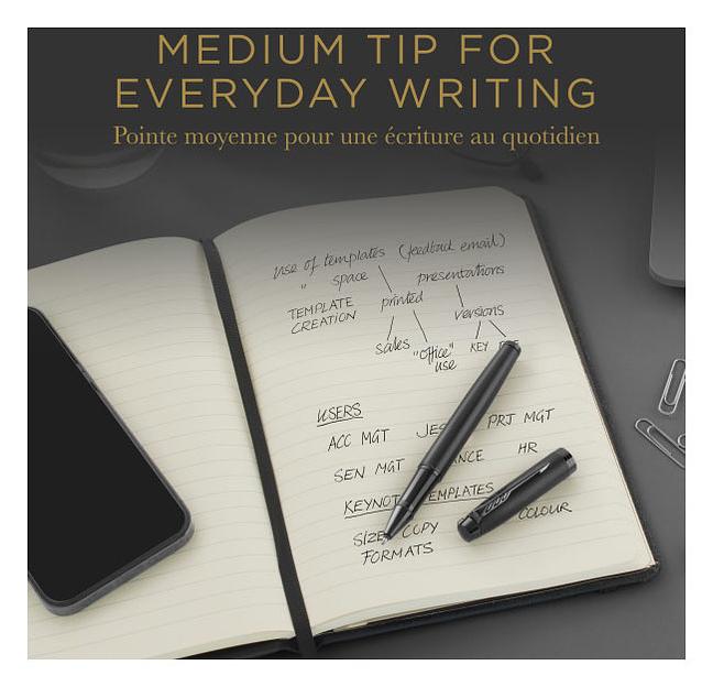 Стержень роллер Parker Quink RB Z01 (CW1950325) M 0.7мм черные чернила блистер (2шт) фото 5