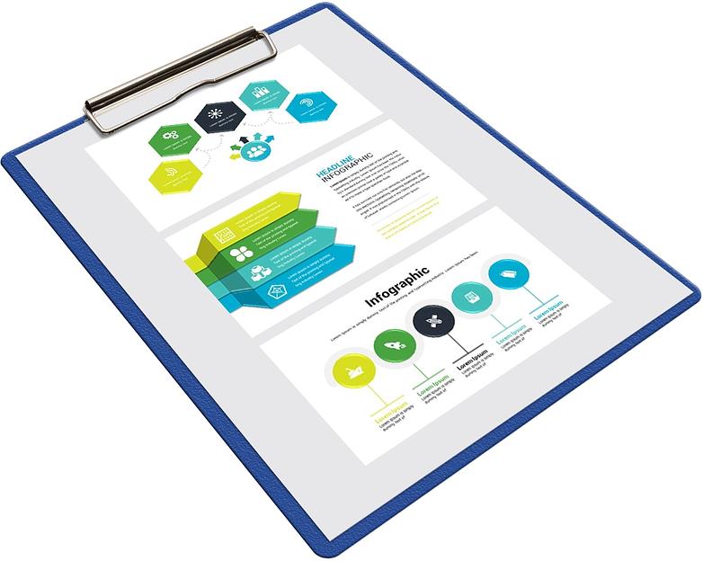 Папка-планшет Silwerhof Eco SE-PD6003/BLU A4 пластик 1мм синий фото 4