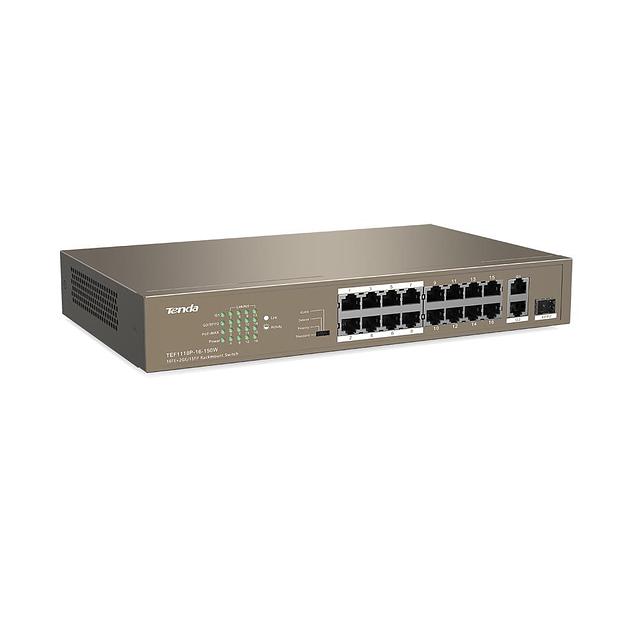 Коммутатор 16PORT TEF1118P-16-150W TENDA фото 3