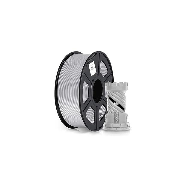 Пластик Cactus CS-3D-ABS-1KG-SILVER ABS/ 1.75мм/ 1кг/ 386м/ серебристый фото 1