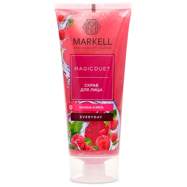 Markell скраб для лица малина и мята, 100 мл фото 1