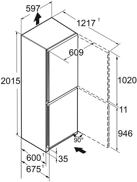 Холодильник Liebherr CNsfd 5704 серебристый (двухкамерный) фото 9