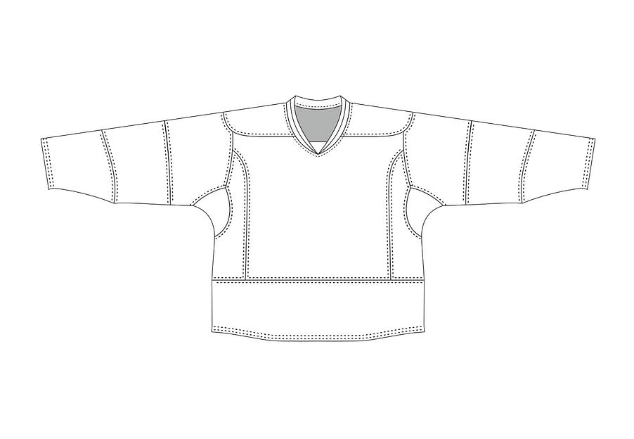 Хоккейный анатомический свитер профессиональный игровой ХСА-07 на заказ, опт фото 1