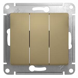 Systeme electric GSL000431 GLOSSA 3-клавишный ВЫКЛЮЧАТЕЛЬ, сх.3, 10АХ, механизм, ТИТАН фото 4
